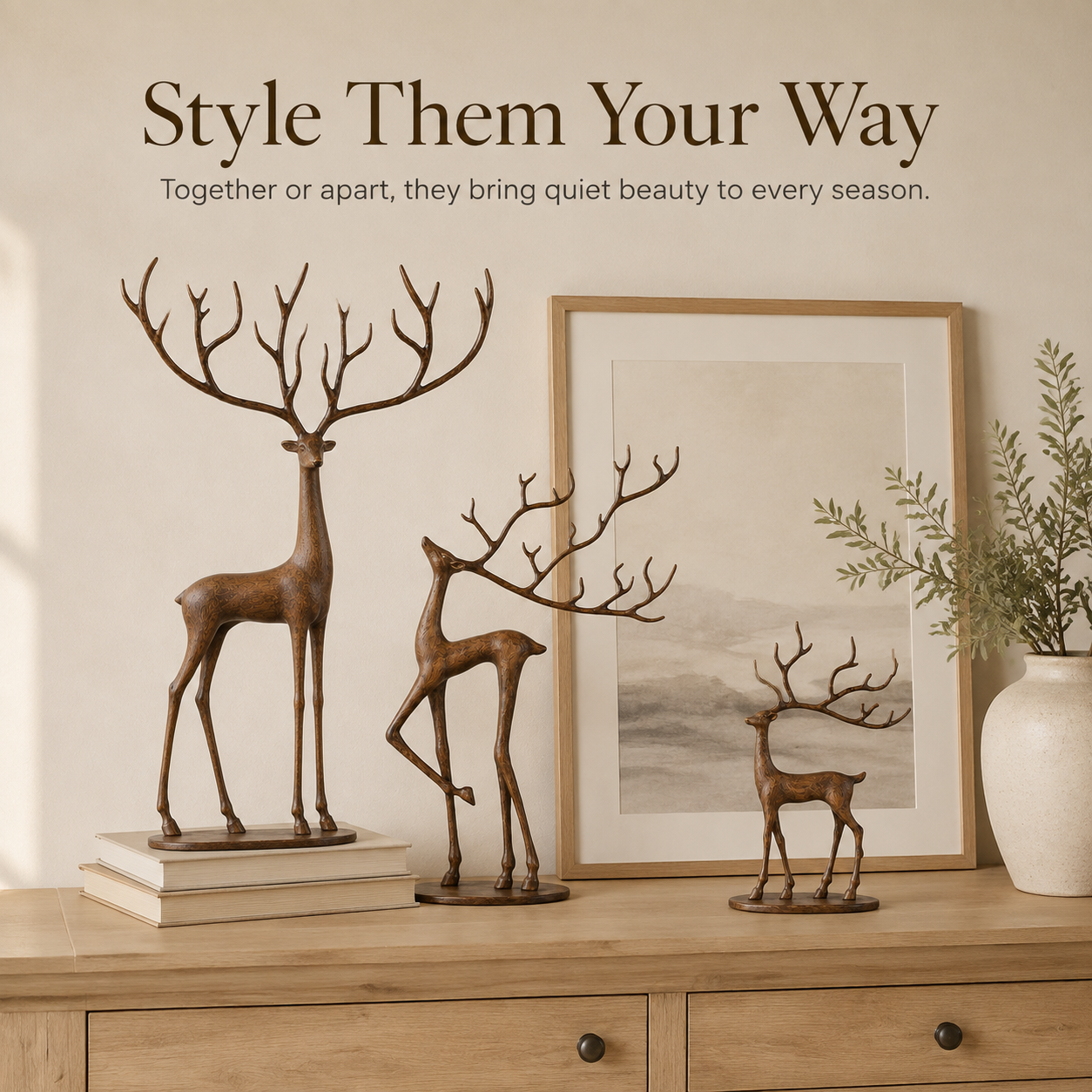 Woodland Grace Deer Family Set