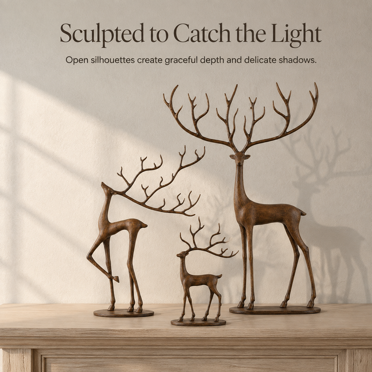 Woodland Grace Deer Family Set