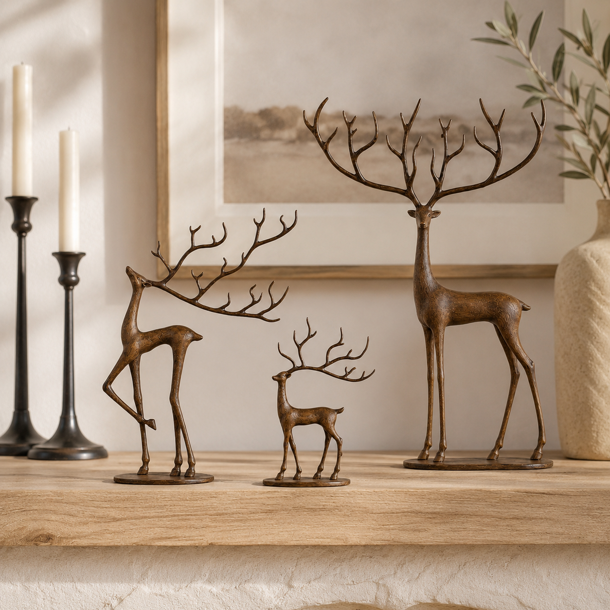 Woodland Grace Deer Family Set