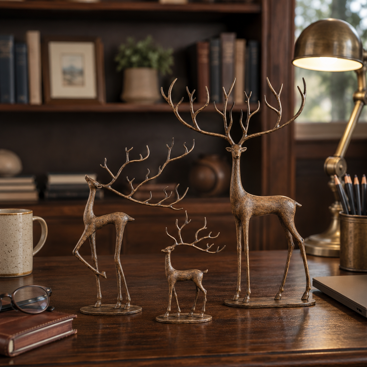 Woodland Grace Deer Family Set
