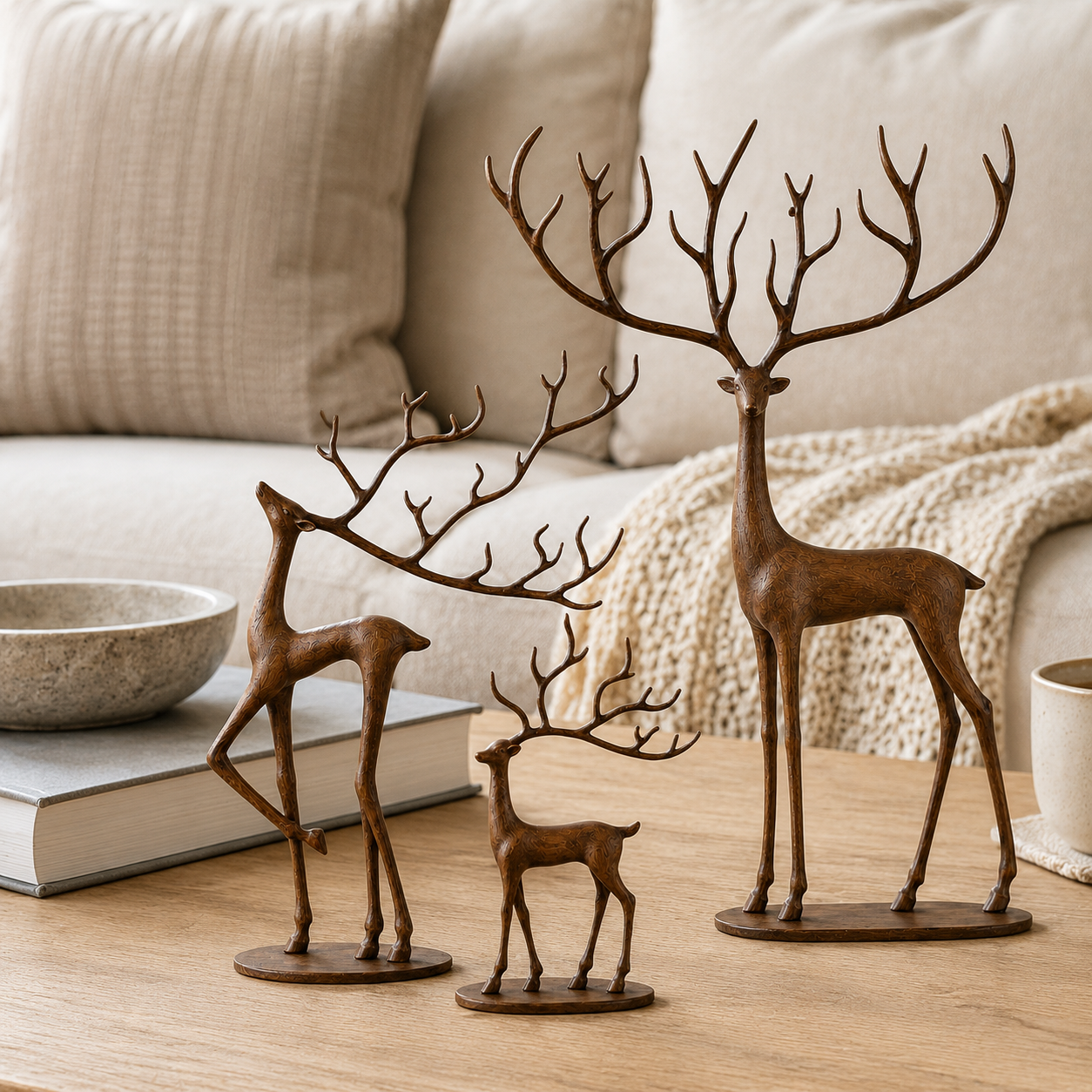 Woodland Grace Deer Family Set