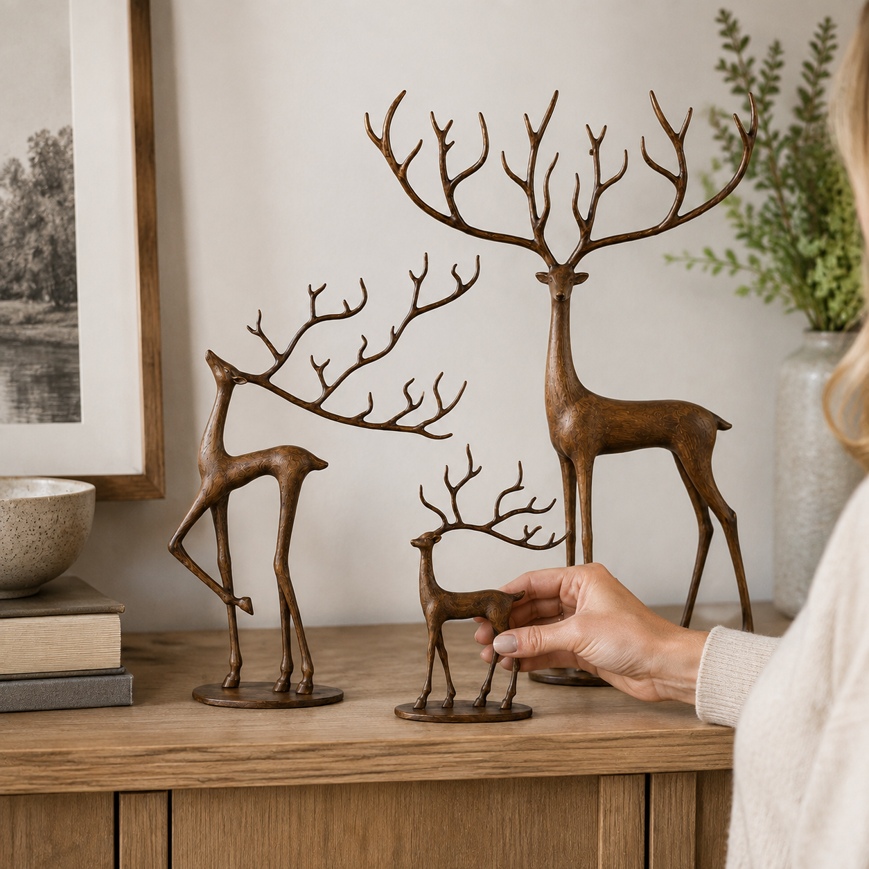 Woodland Grace Deer Family Set