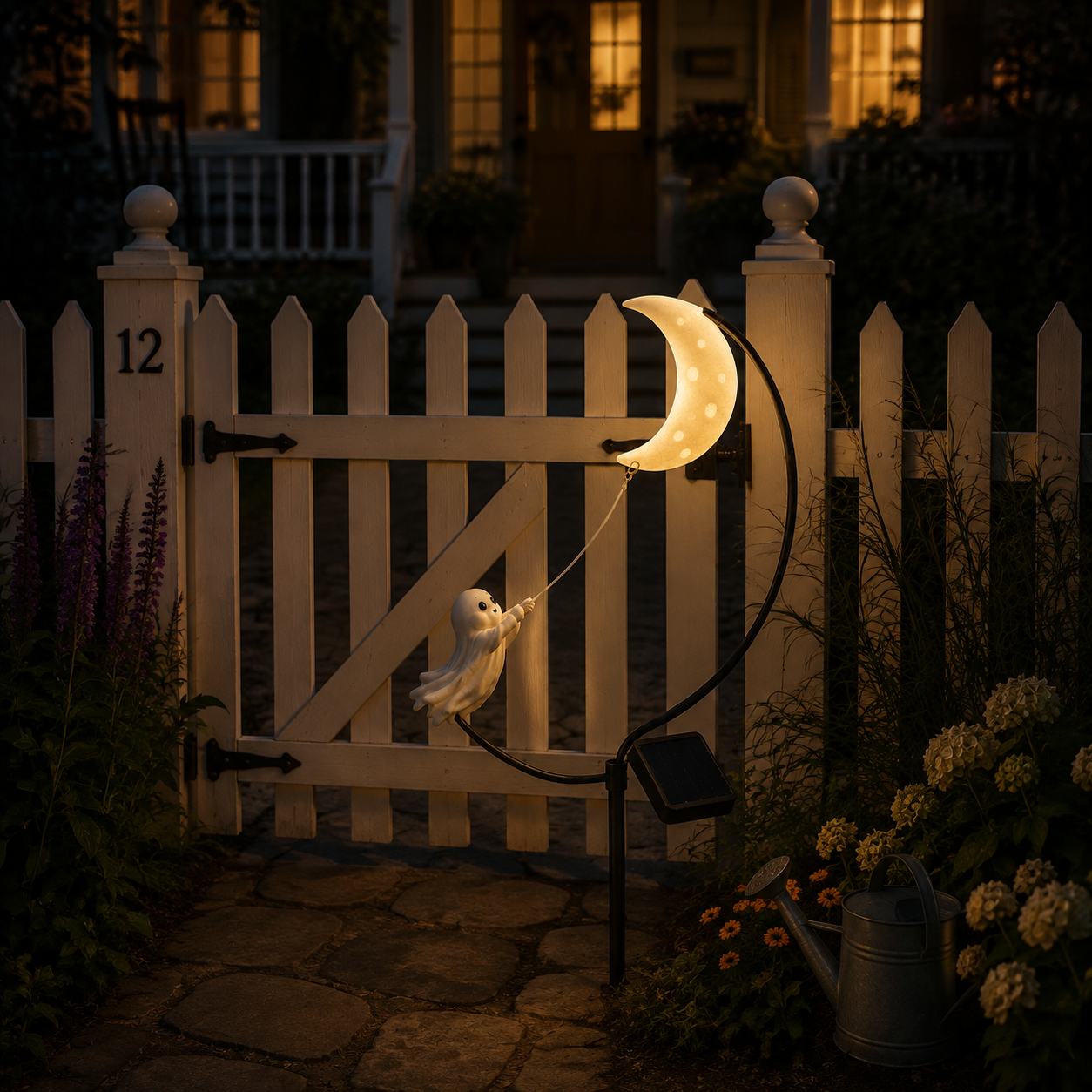 Moonbound Ghost Solar Garden Stake Light