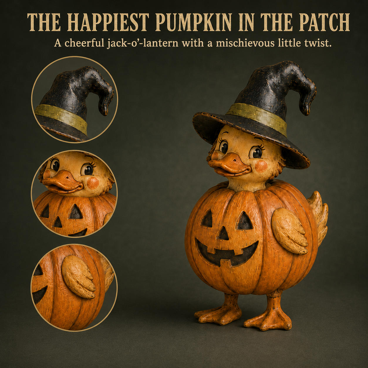 Vintage Halloween Duck Figurines