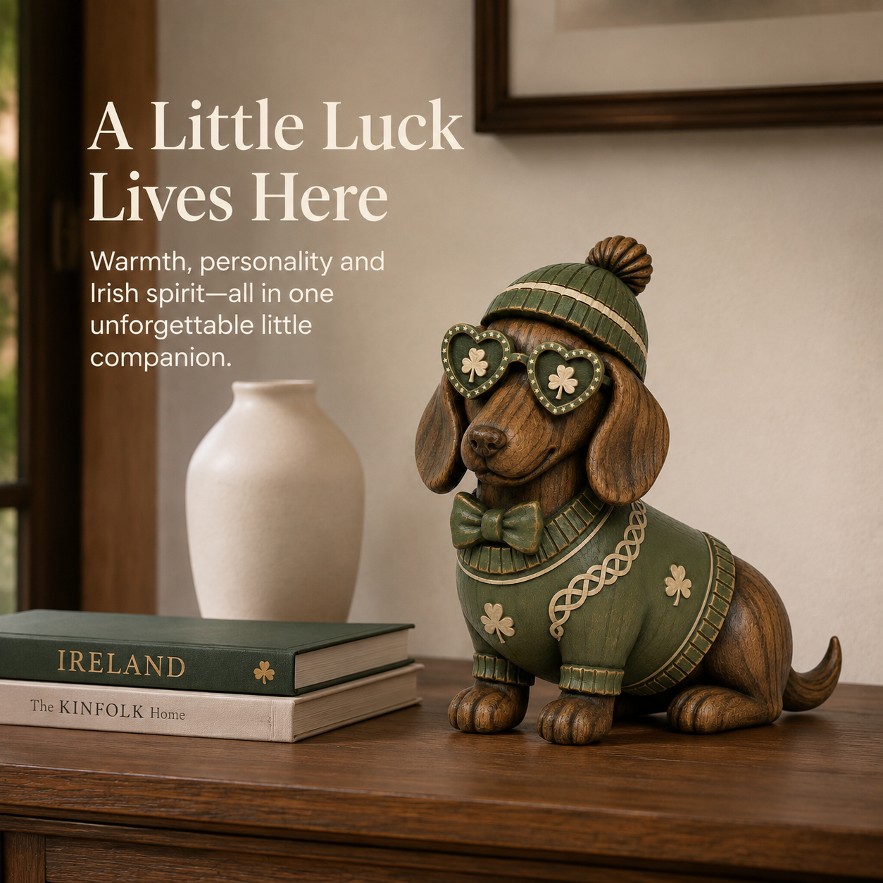 Lucky Charm Dachshund Figurine