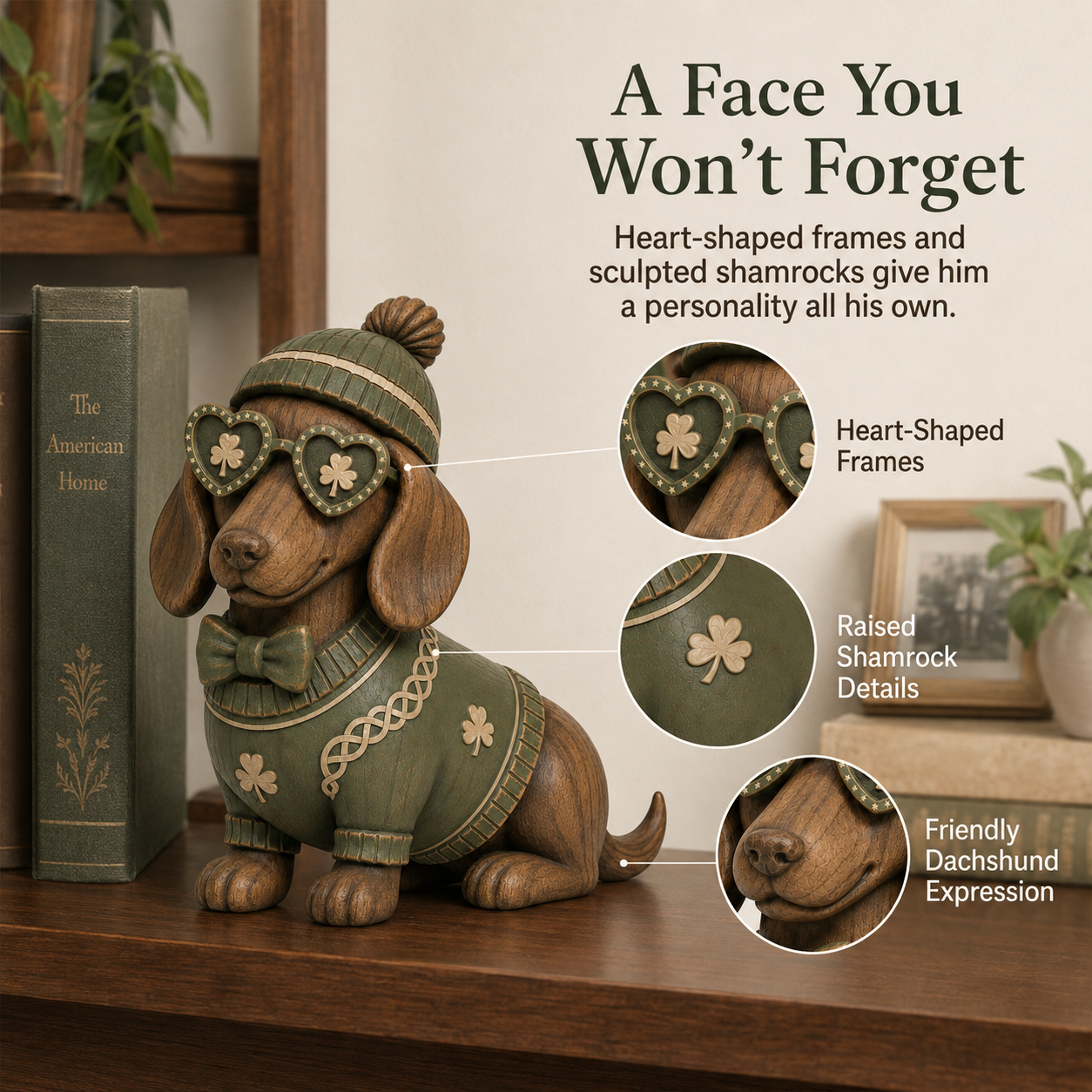 Lucky Charm Dachshund Figurine