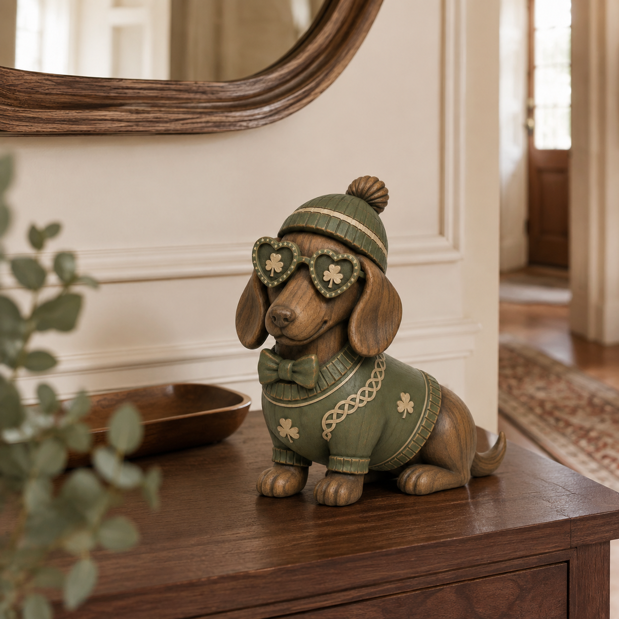 Lucky Charm Dachshund Figurine