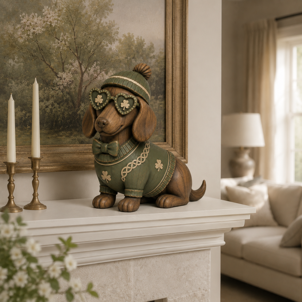 Lucky Charm Dachshund Figurine