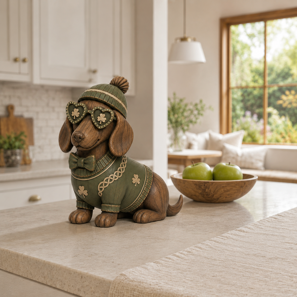 Lucky Charm Dachshund Figurine