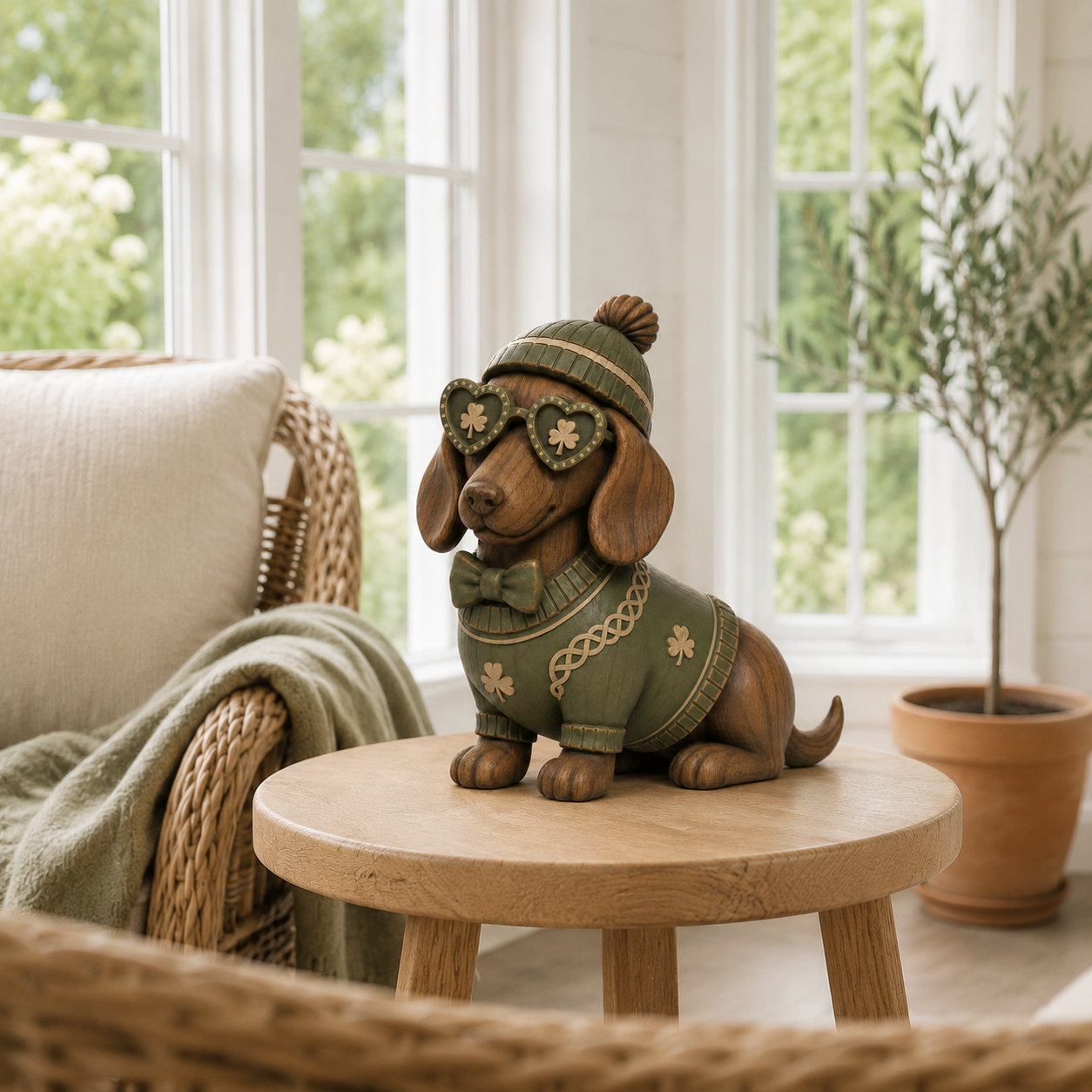 Lucky Charm Dachshund Figurine