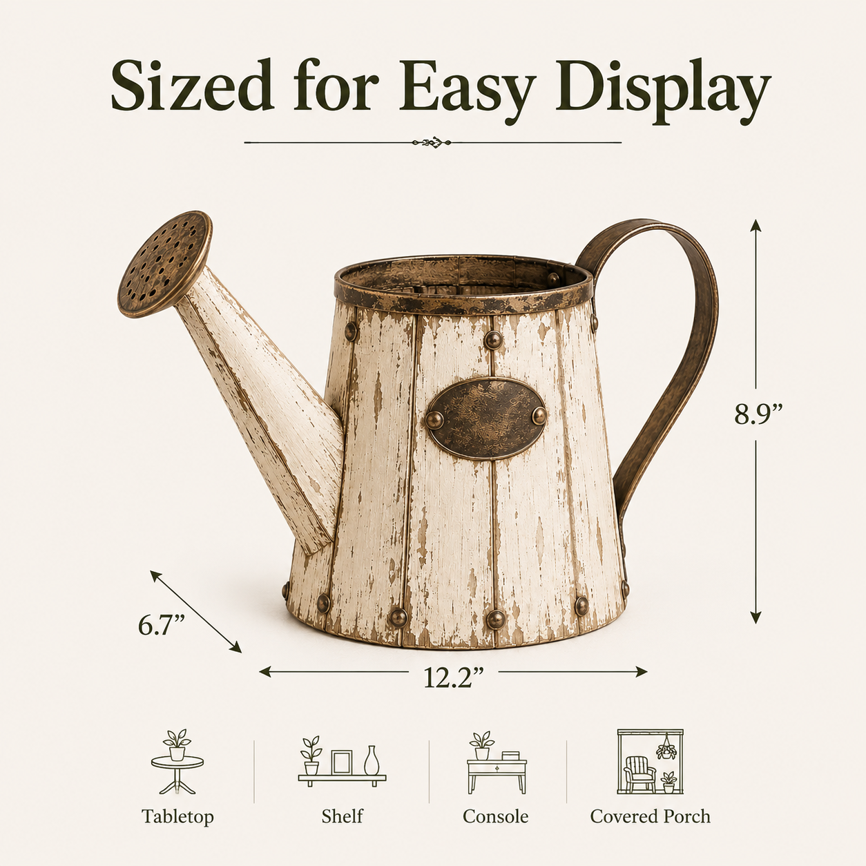 Vintage Garden Watering Can Planter