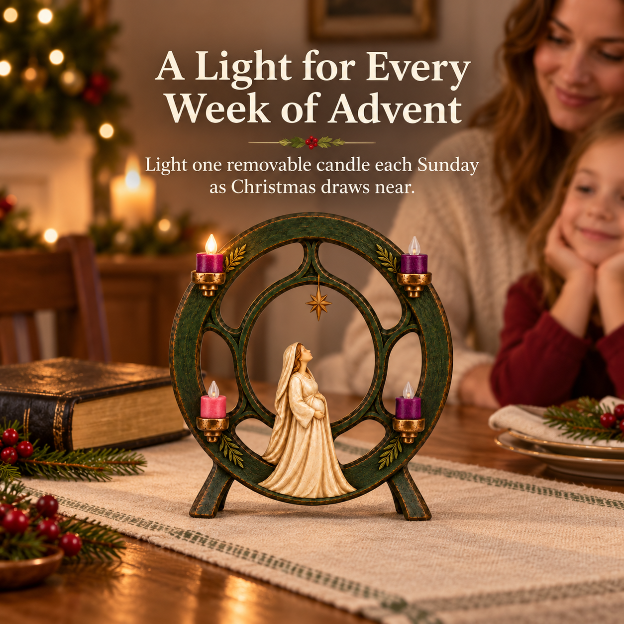 Mary’s Waiting Advent Figurine