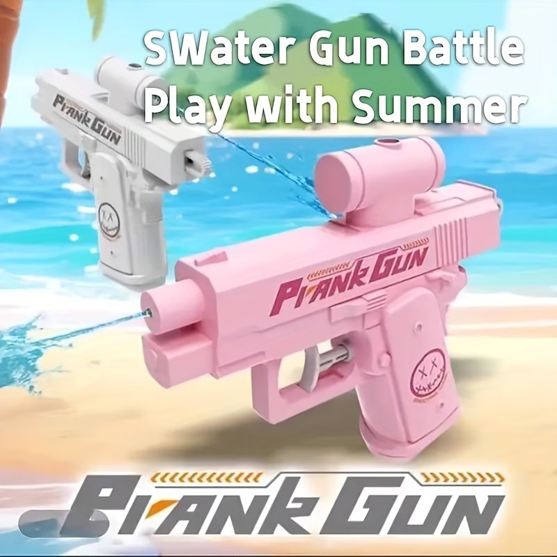 Reverse water gun toy prank