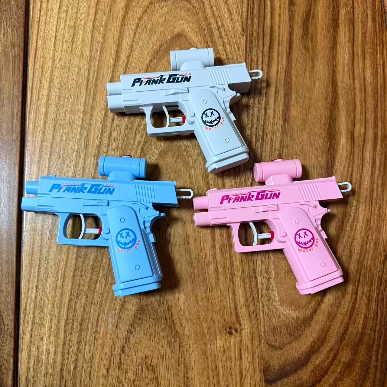 Reverse water gun toy prank