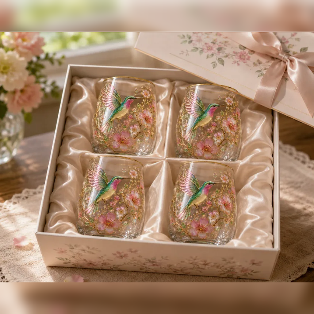 🌸🌿 Limited Edition 2026 Garden Morning Bliss Glass Tea Cup☀️☕