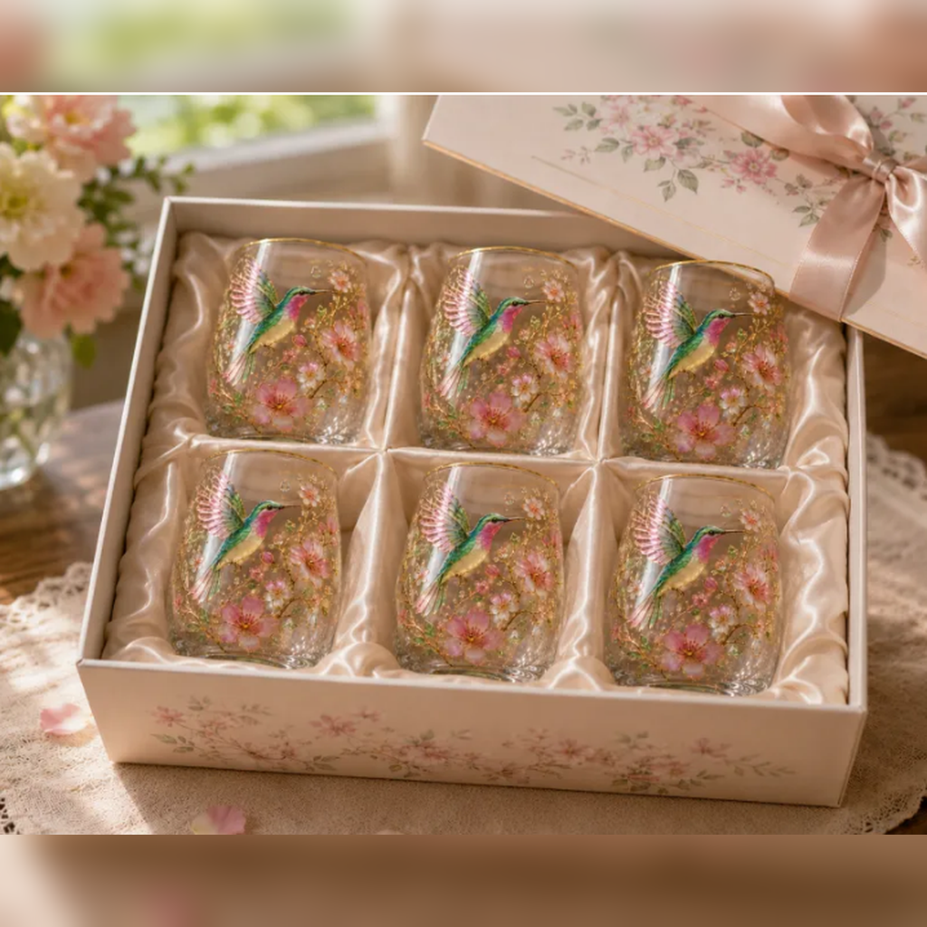🌸🌿 Limited Edition 2026 Garden Morning Bliss Glass Tea Cup☀️☕