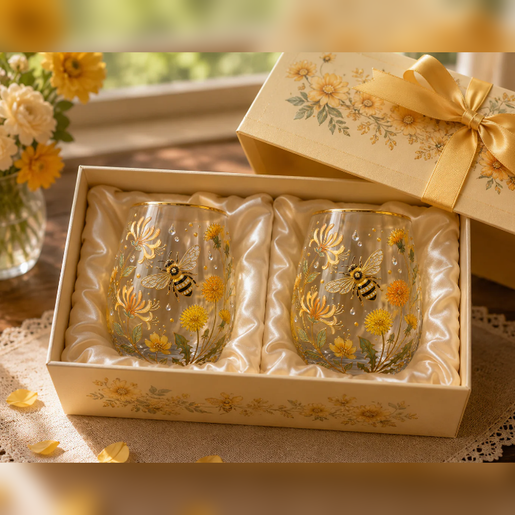 🌸🌿 Limited Edition 2026 Garden Morning Bliss Glass Tea Cup☀️☕