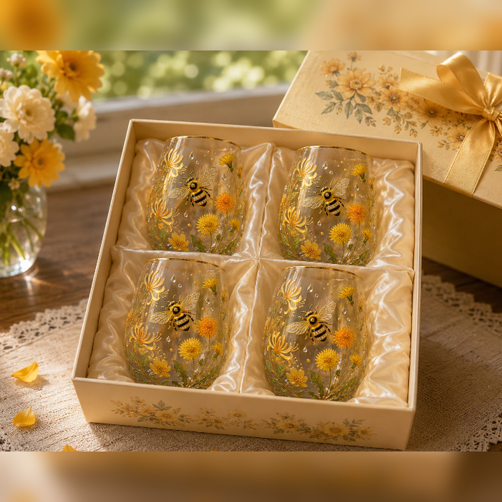 🌸🌿 Limited Edition 2026 Garden Morning Bliss Glass Tea Cup☀️☕