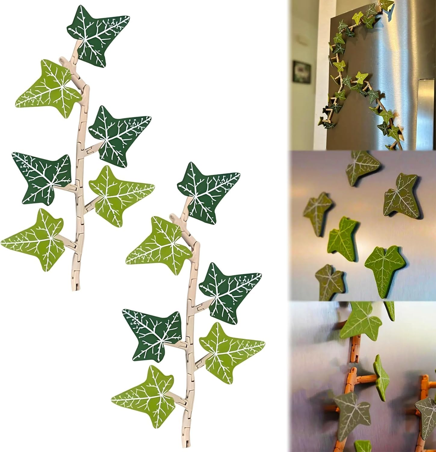 Decorative Ivy Leaf Refrigerator Magnets