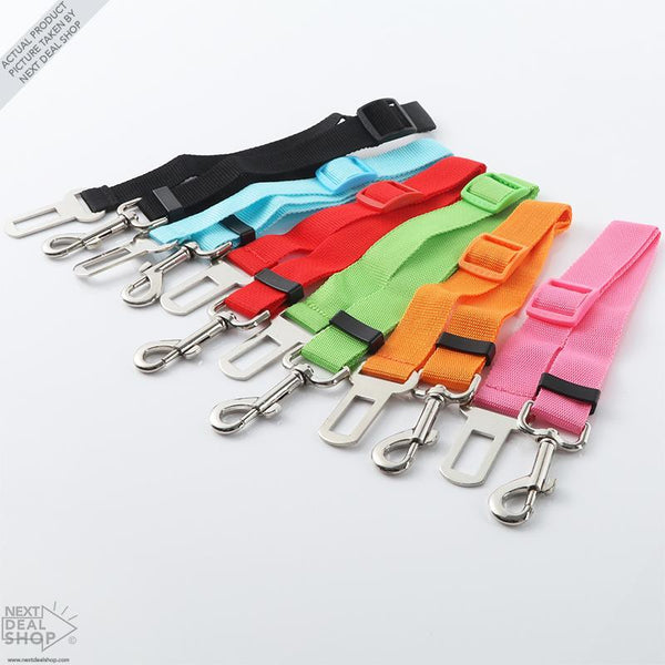 Pet Adjustable Safety Belt (6 Colors Available)