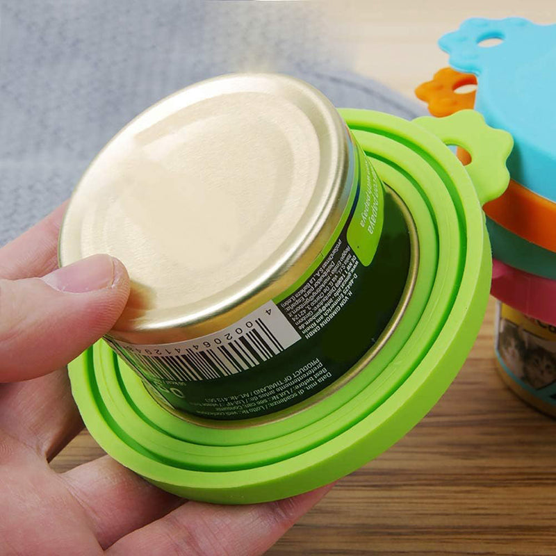 2 Pcs - Reusable Silicone Pet Food Can Lid