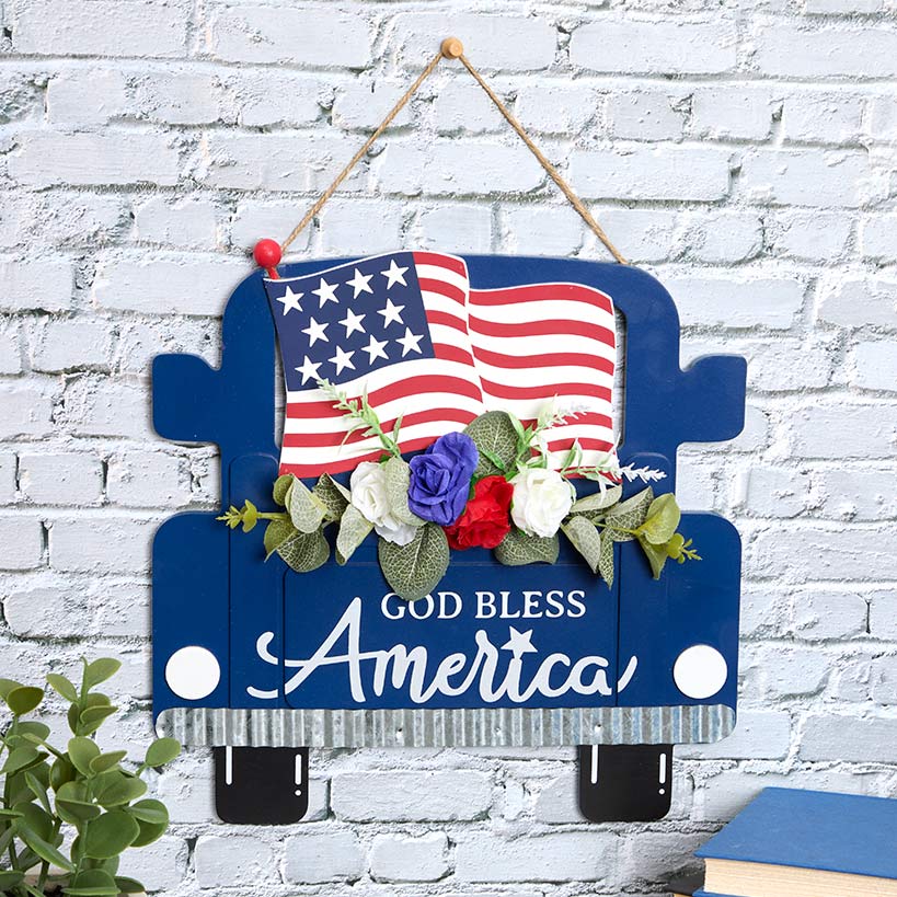Americana Patriotic Sign Decor