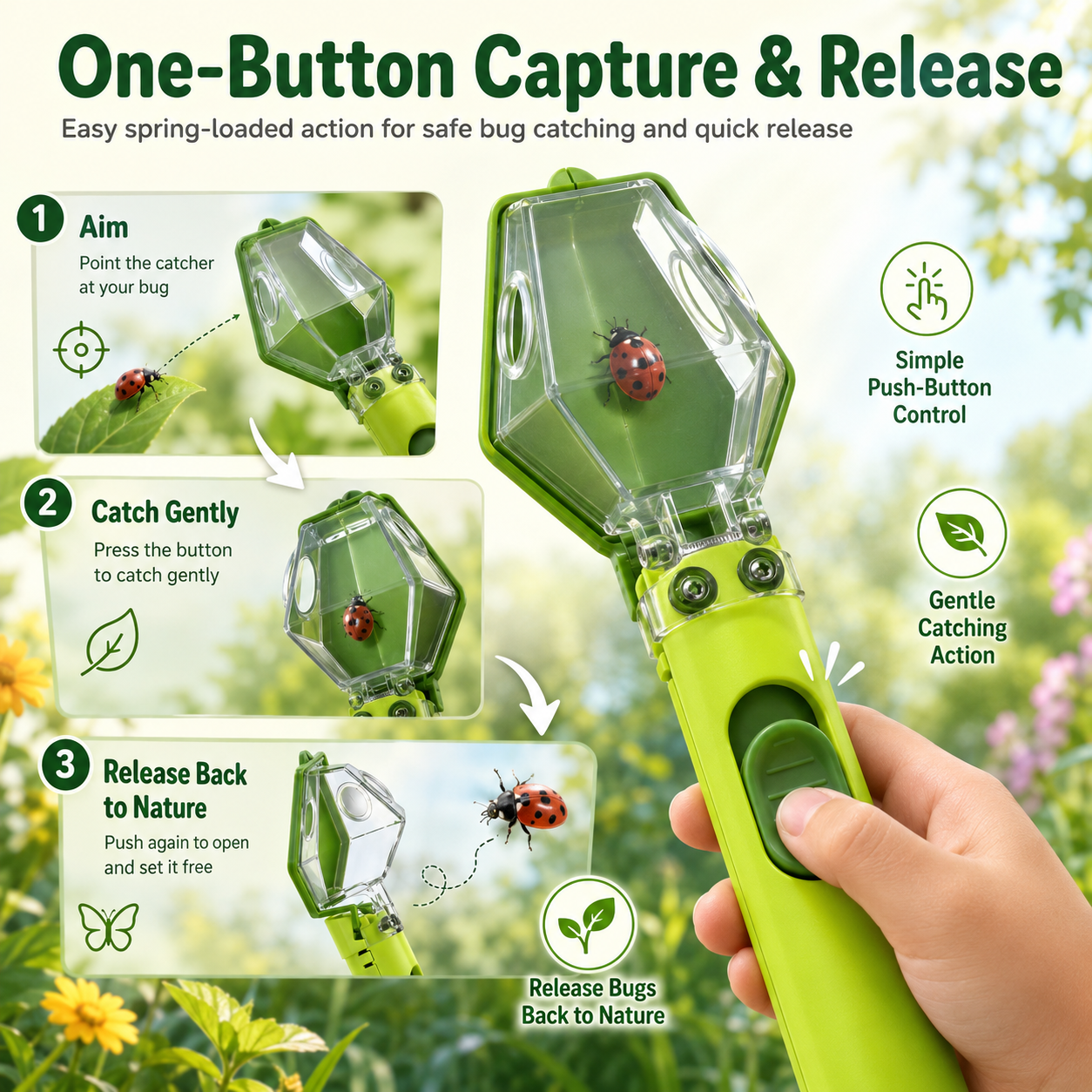 Kids’ Insect Catcher & Observation Tool – Capture Curiosity, Not Just Bugs!