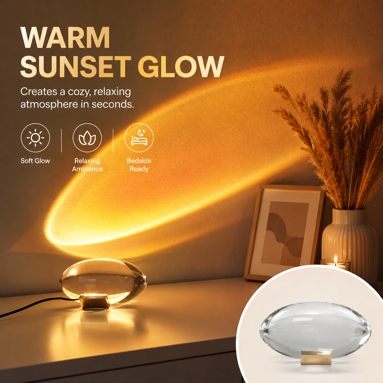 Angel's Tear – Prismatic Crystal Egg Ambient Lamp