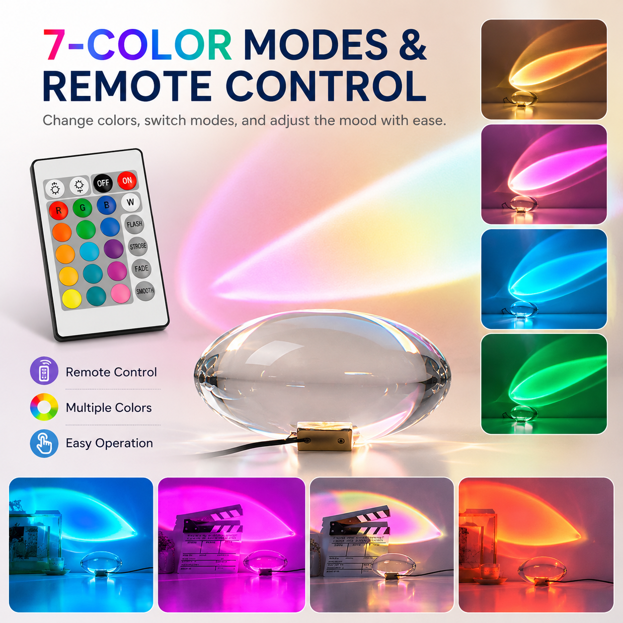 Angel's Tear – Prismatic Crystal Egg Ambient Lamp