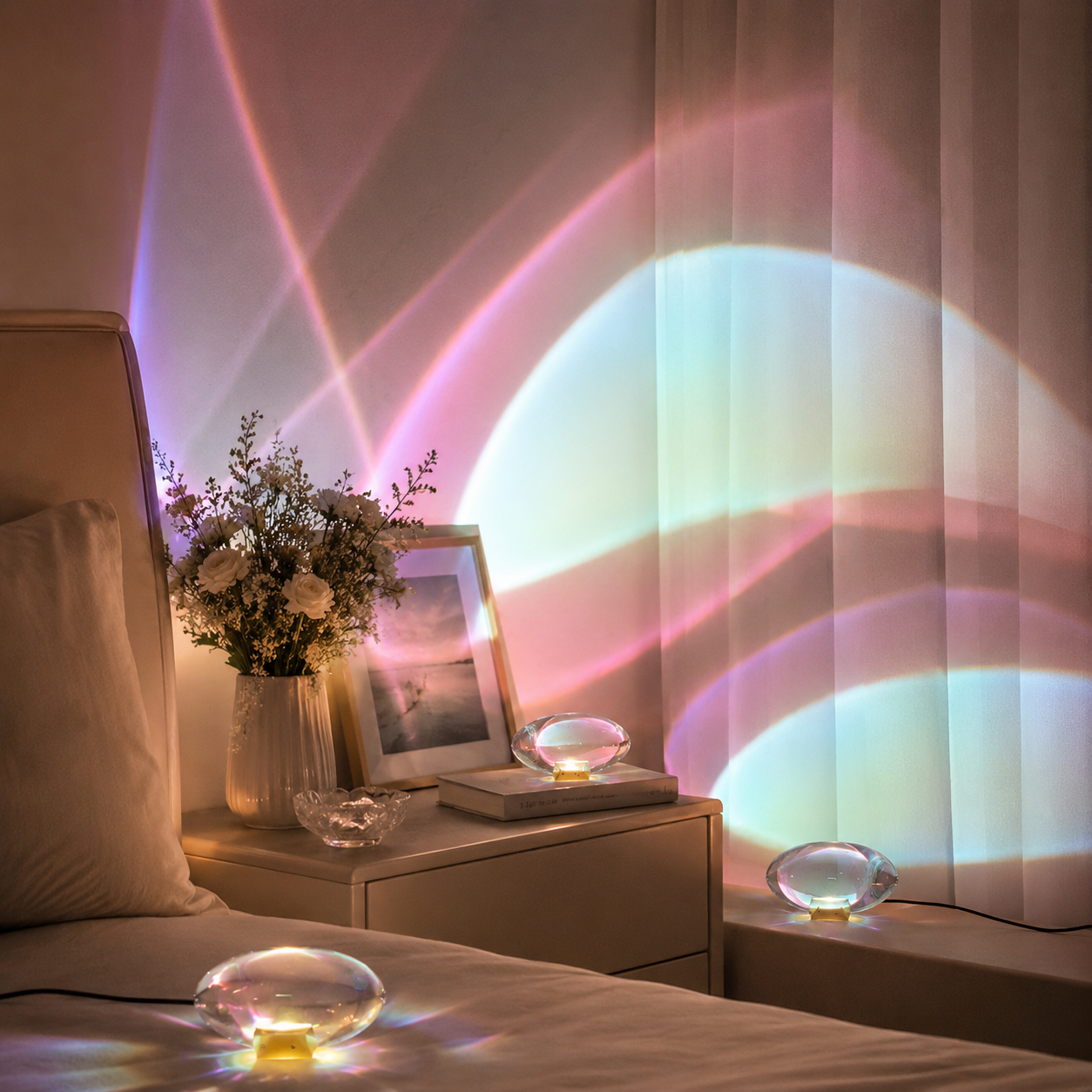 Angel's Tear – Prismatic Crystal Egg Ambient Lamp