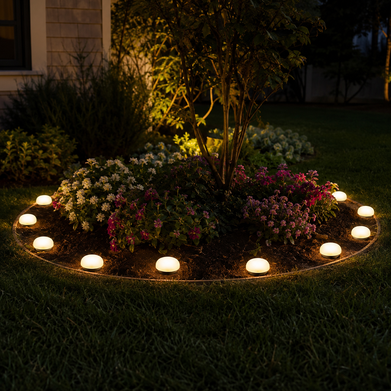 Solar Pebble Garden Lights, Outdoor Decorative Rock Lights, Available in Cool White, Warm White or Colorful Styles, Large and Small Sizes for Yard, Lawn, Patio and Pathway Decor