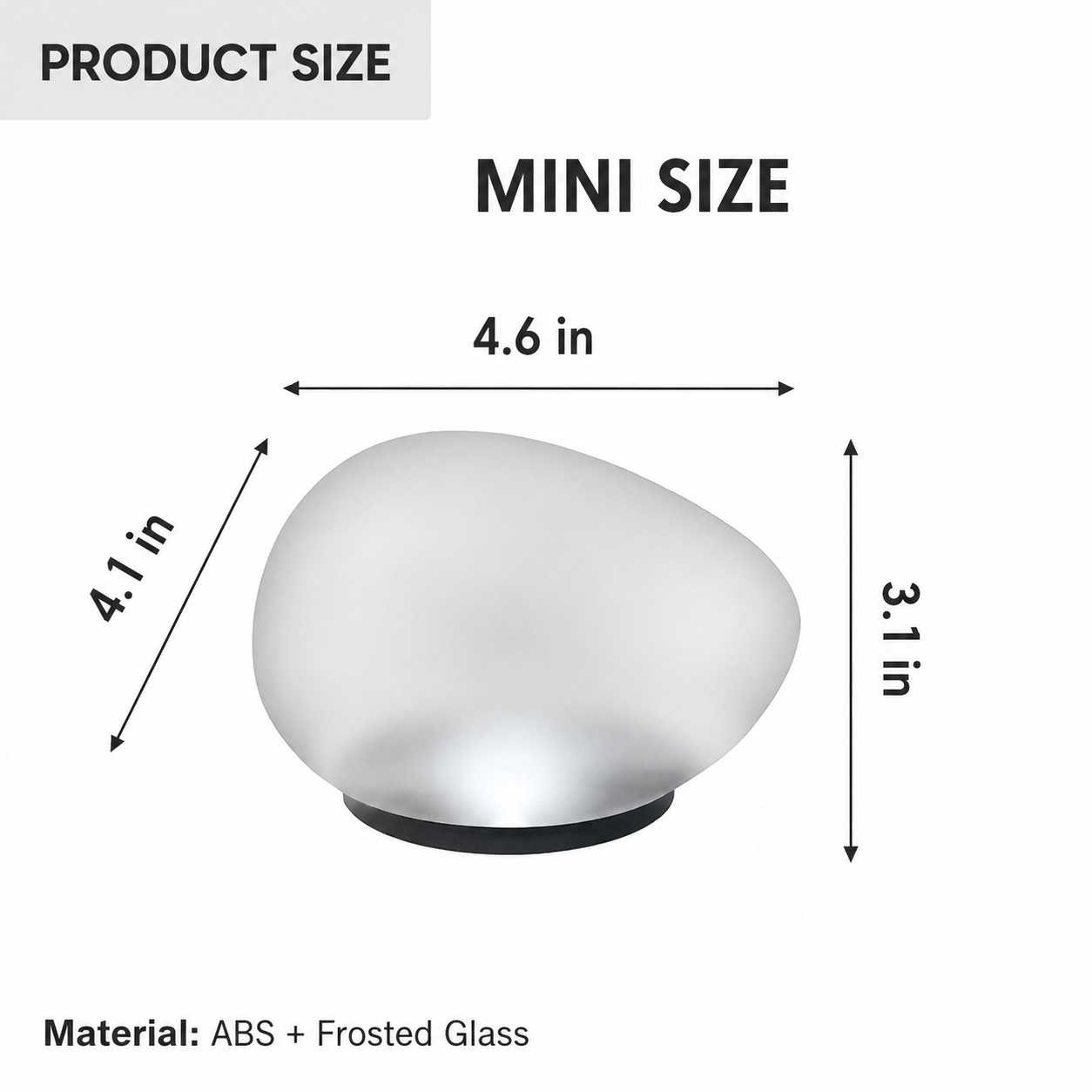 Solar Pebble Garden Lights, Outdoor Decorative Rock Lights, Available in Cool White, Warm White or Colorful Styles, Large and Small Sizes for Yard, Lawn, Patio and Pathway Decor