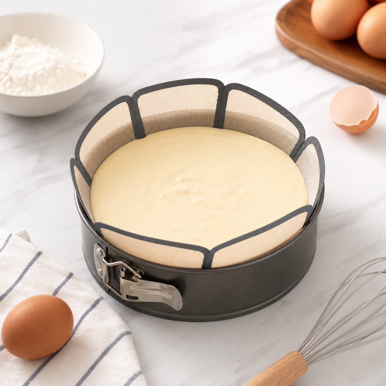 Reusable Silicone Springform Pan Liner for 9-Inch Cake Pans  Product Description