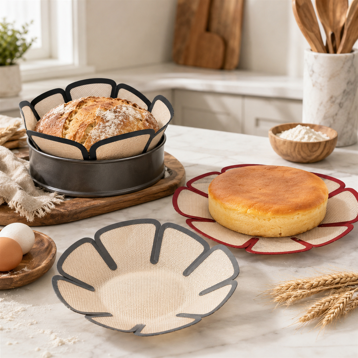 Reusable Silicone Springform Pan Liner for 9-Inch Cake Pans  Product Description