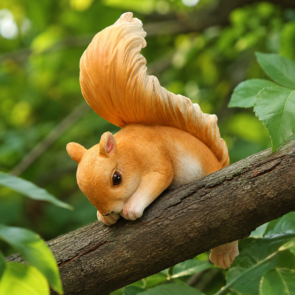 Cute Squirrel Garden Decor Figurines, 7-Style Woodland Outdoor Ornaments