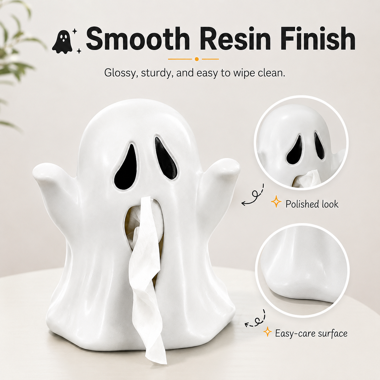 Cute Ghost Tissue Box Holder👻