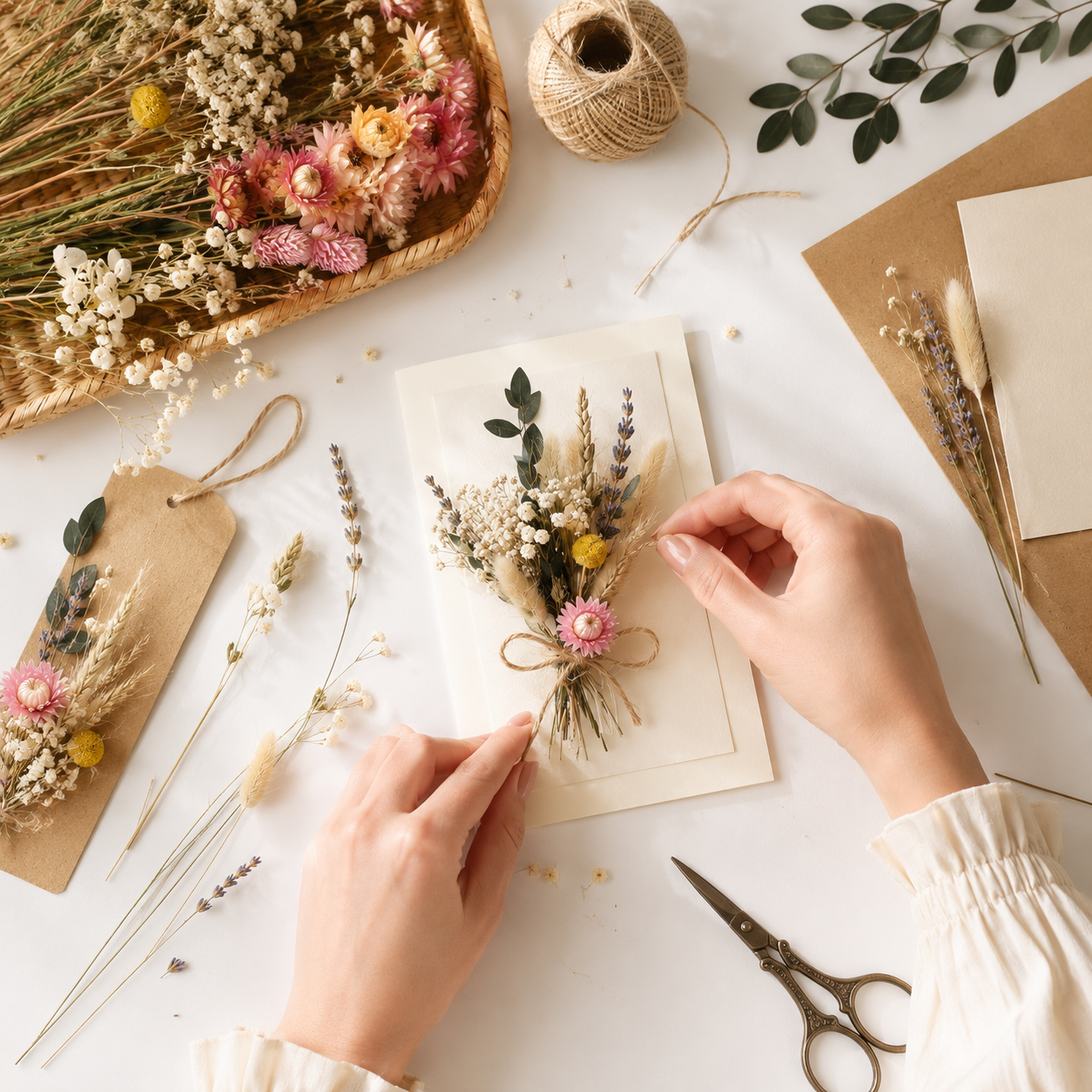 Dried Flower Bouquet Set, 7 Style Options for DIY Crafts, Vase Fillers & Home Décor 🌸