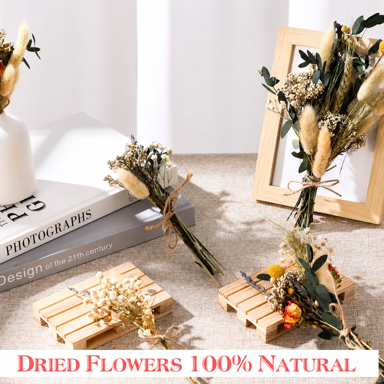 Dried Flower Bouquet Set, 7 Style Options for DIY Crafts, Vase Fillers & Home Décor 🌸