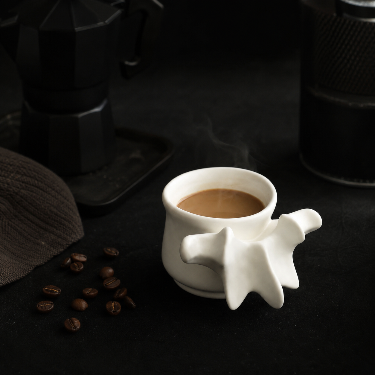Spine Bone Ceramic Mug & Teacup