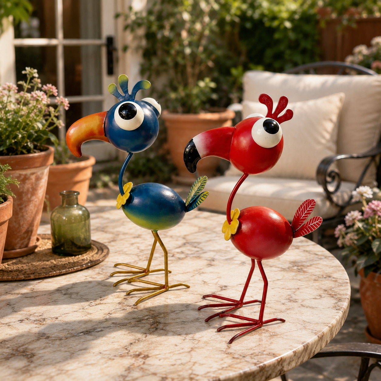 3D Metal Flamingo Garden Decor – Whimsical Iron Flamingo Statue for Outdoor Yard, Patio & Lawn 🦩