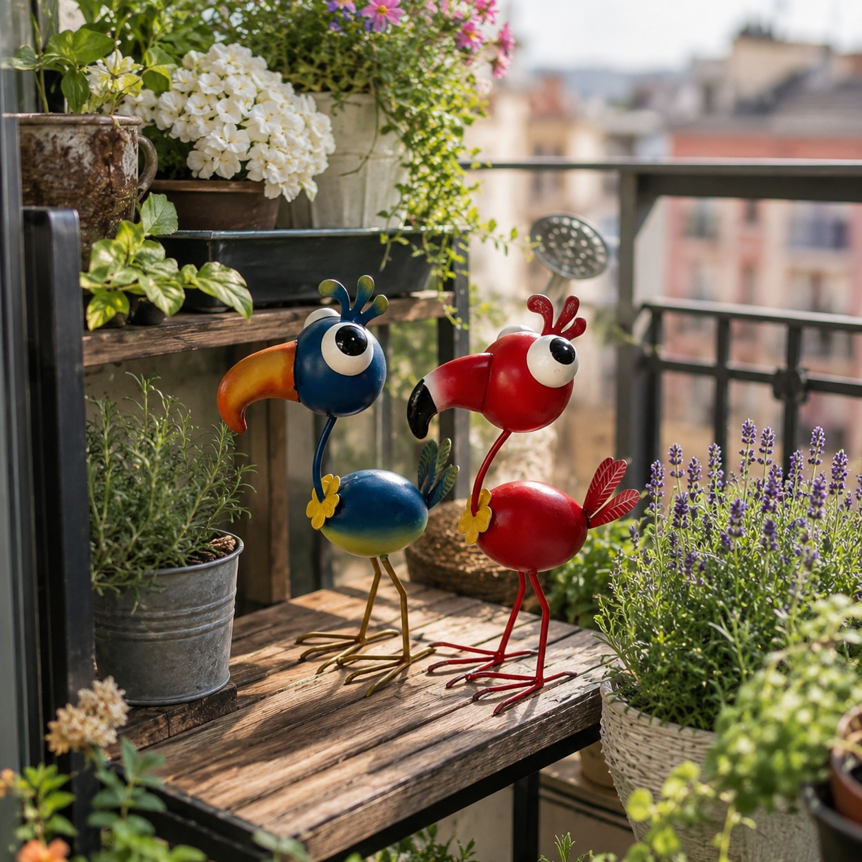 3D Metal Flamingo Garden Decor – Whimsical Iron Flamingo Statue for Outdoor Yard, Patio & Lawn 🦩