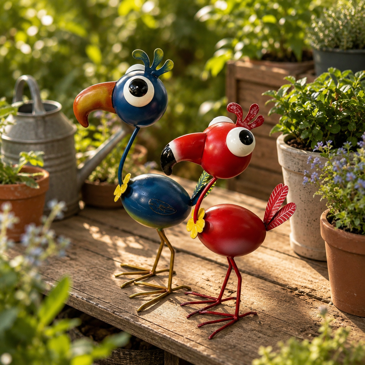 3D Metal Flamingo Garden Decor – Whimsical Iron Flamingo Statue for Outdoor Yard, Patio & Lawn 🦩