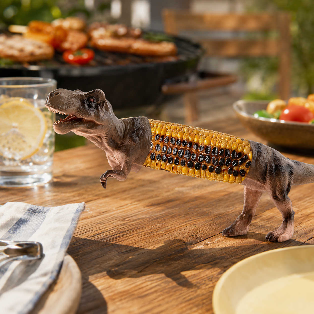 Dinosaur Corn Cob Holders for BBQ, Fun Dino Corn Skewers for Kids & Adults 🦖🌽