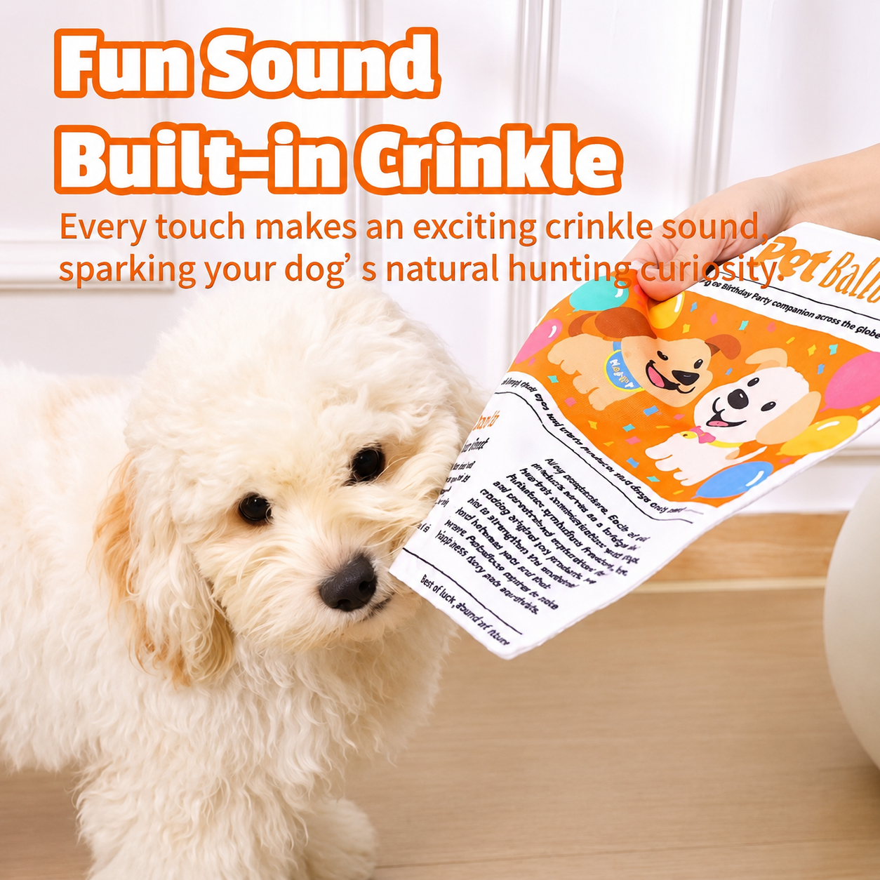 Pet Newspaper Dog Chew Toy Set – Crinkle Sound Oxford Fabric Puppy Training Toy 🐶