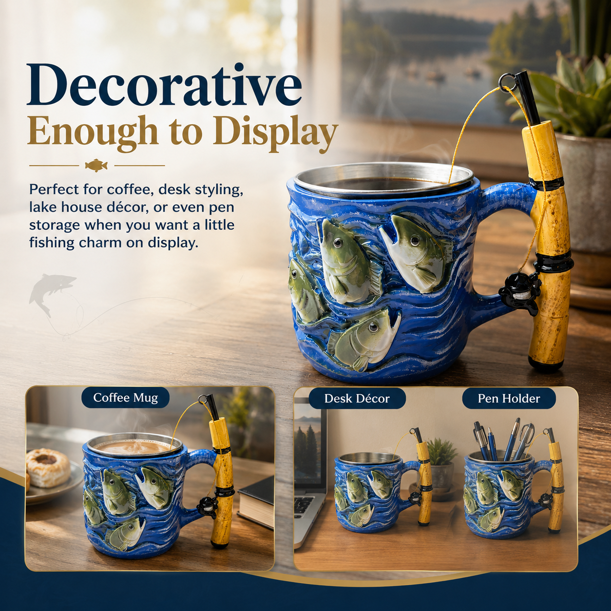 A unique 3D fishing mug that feels personal, collectible, and made for real anglers.