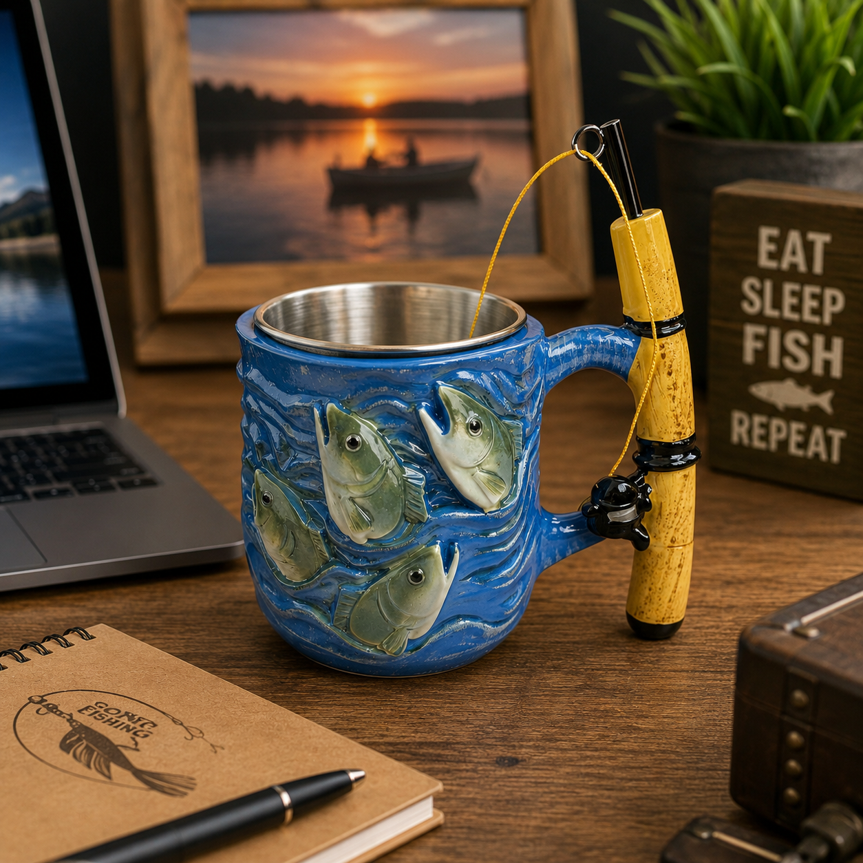 A unique 3D fishing mug that feels personal, collectible, and made for real anglers.