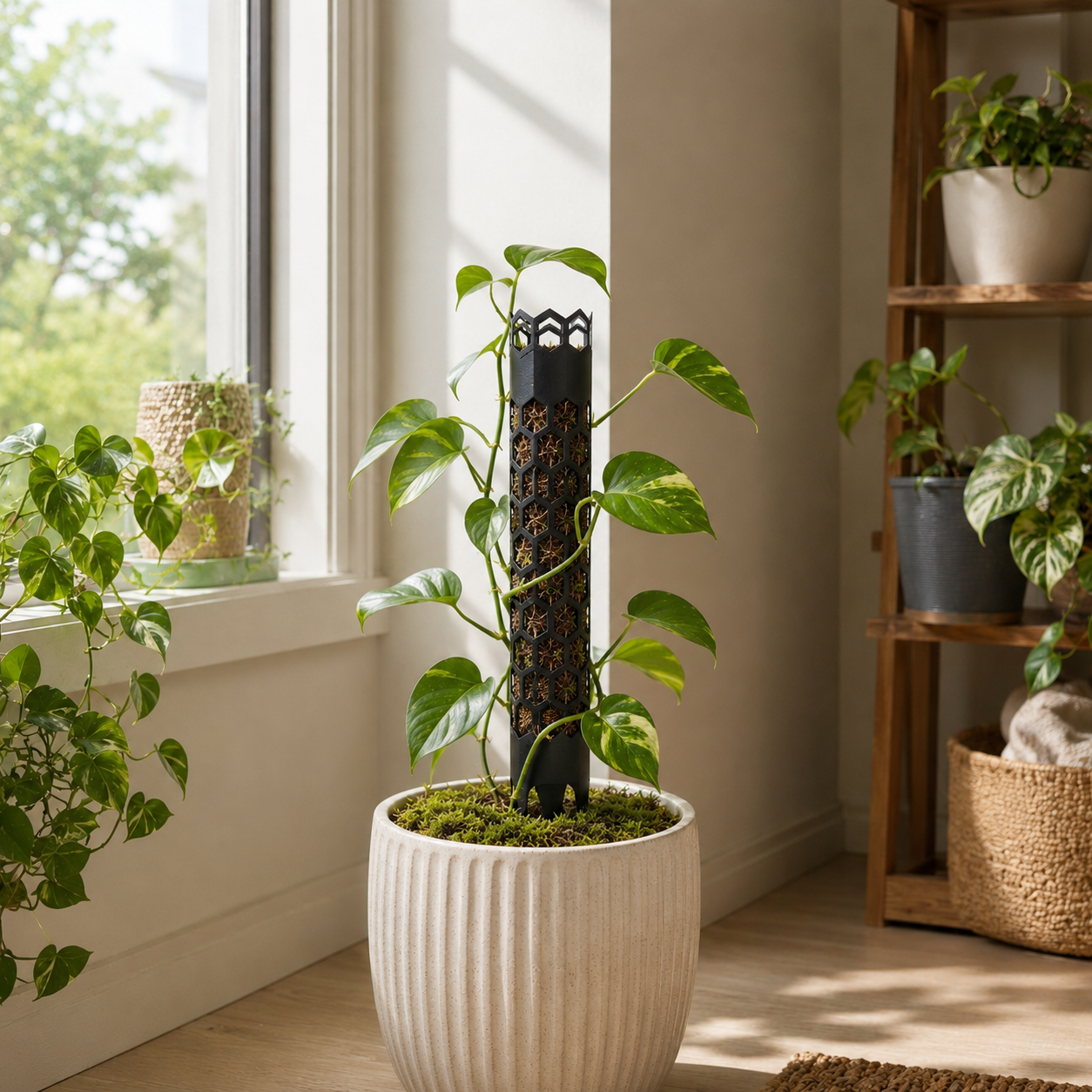 Honeycomb Moss Pole Plant Support Stake