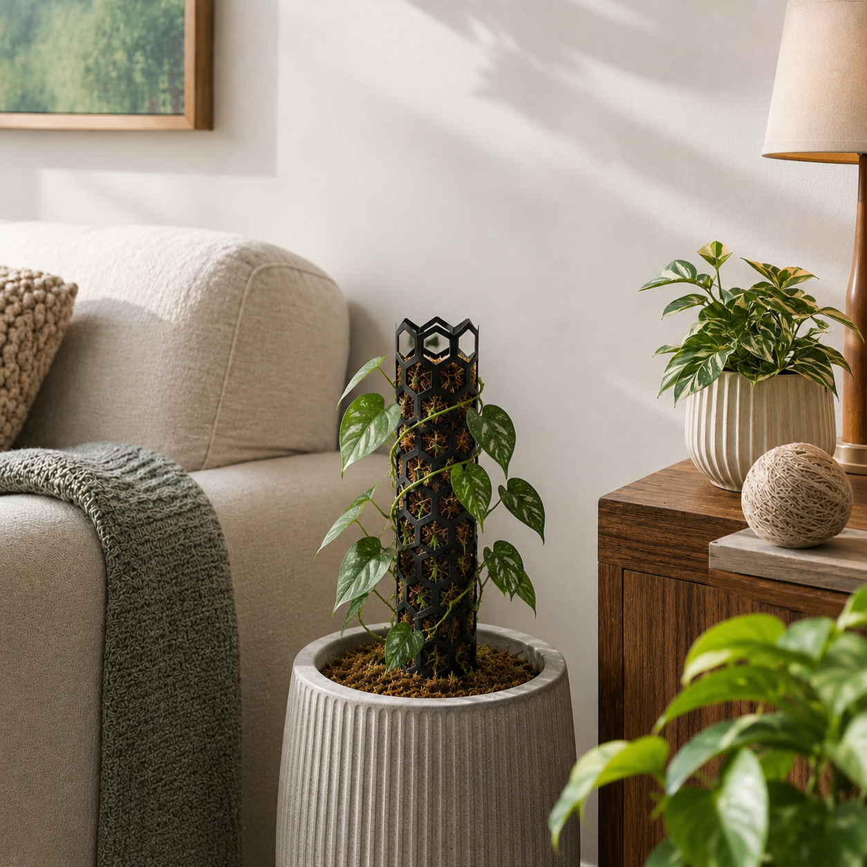 Honeycomb Moss Pole Plant Support Stake