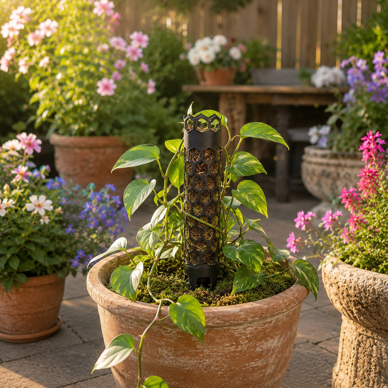 Honeycomb Moss Pole Plant Support Stake