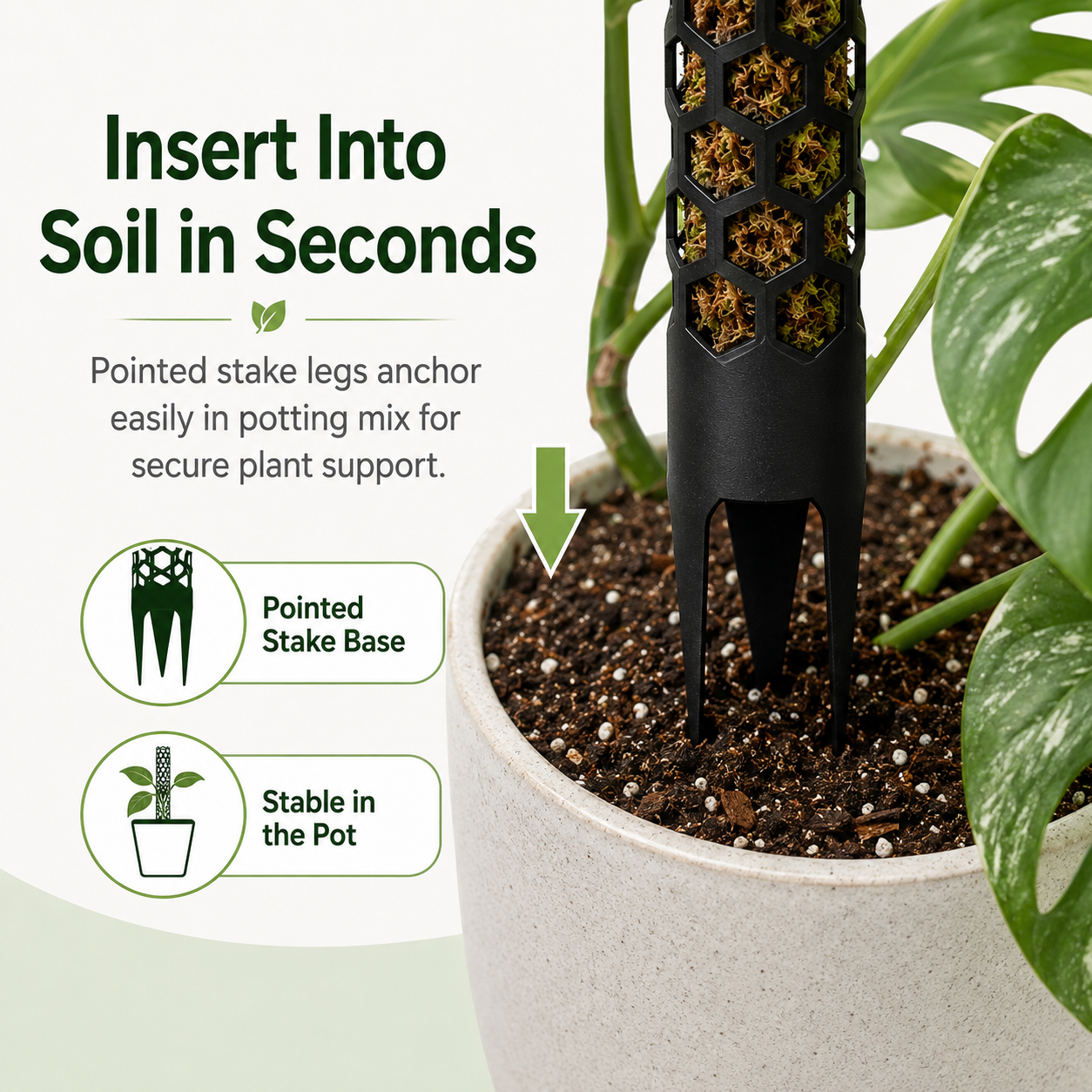 Honeycomb Moss Pole Plant Support Stake